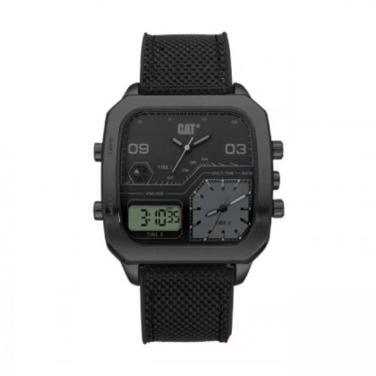CAT Retro D Multi AS-169-21-151 Black Nylon Strap Men Watch  